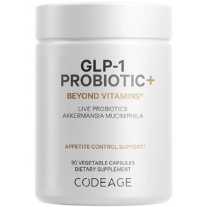 Codeage GLP-1 Pobiotic+ - 살아있는 프로바이오틱스 Akkemansi, 1개, 90정