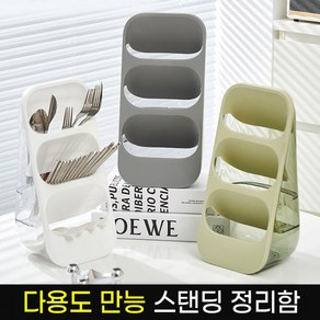 다용도 만능 스탠딩 물빠짐 정리함 보관함 화장대 화장실 부엌 책상 사무실, 화이트, 1개