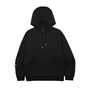 SLEEVE POCKET HOODIE BLACK