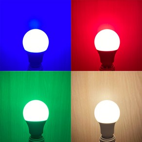 LED 8W 3W 색깔 조명 컬러 색전구 적색 청색 초록색 소형 꼬마 전구 인찌구 인치구, 파랑, 1개