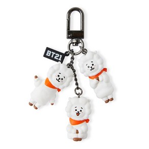 BT21 와글와글 피규어 키링 키홀더 키체인 열쇠고리 알제이 RJ, 1개