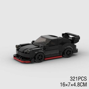 호환 블록 Moc City 자동차 스피드 챔피언 레이서 ae86 M3 M8 빌딩 R34 RX-7 레이싱 슈퍼 테크닉 창의적인 차고 장난감, 50) M10304 no box