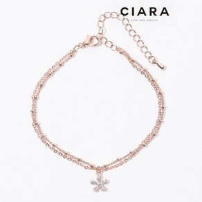 CIARA 14K Maclodio 풀샤이닝 데이지 팔찌(GoldPlated)