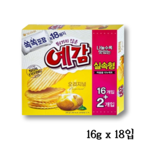 오리온 예감 오리지널 실속형 대용량, 16g, 72개