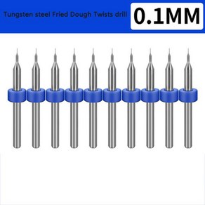 0.1-2mm PCB 텅스텐 강철 튀김 트위스트 드릴 마이크로 조각 구멍 고정 인쇄 회로 기판 미니 CNC 비트, 01 10pcs 0.1mm, 10개