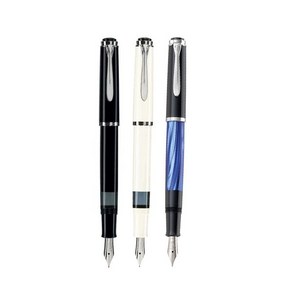 Pelikan 펠리칸 M205 만년필 Classic 입사 졸업 승진 선물, 펜촉 B 블루 1.0mm, 펜촉 B 블루 1.0mm