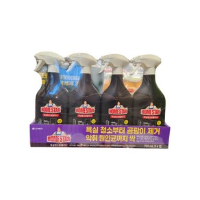 홈스타 욕실용클리너 750ML X 4PK 욕실청소용, 4개