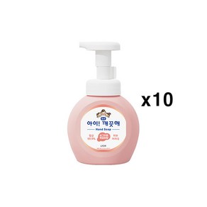 아이깨끗해 핸드워시 모이스처 복숭아, 250ml, 10개