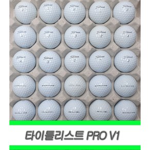 타이틀리스트 PRO V1 PRO V1X 로스트볼 흰색 [펜마크] A+급 30알, 1개