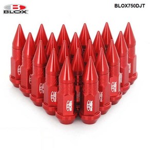 자동차 휠 너트 볼트 나사 캡 커버 인테리어 튜닝 Blox 레이싱 Jdm 스타일 알루미늄 확장 튜너 매트 카펫 러그 바퀴용 스파이크 림 M12X1.25 M12X1.5 BLOX750, [01] Black, [02] M12x1.5, 1개