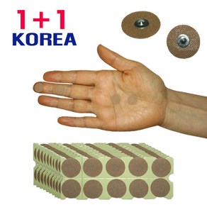 지압침 1+1 압봉 테이프침 스티커침 압봉패치 귀침, 압봉(1호은색 + 1호은색), 1개