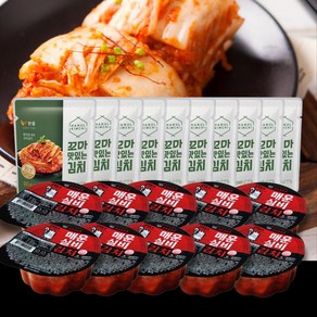 한울 편의점 꼬마김치 20봉 맛김치10봉+실비김치컵10개, 80g