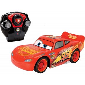 Jada Toys Disney Pixa Cas 1:24 Lightning McQueen RC 원격 제어 자동차 2.4 GHz (203084018), 단일옵션, 1개