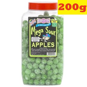 200g 바넷츠 메가 사워 애플 세상에서 가장 신사탕 Banetts Mega Sou Apples, 1개