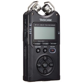 TASCAM (태스컴) DR-40 VER2-J 4ch 리니어 PCM 레코더 24bit96kHz 고해상도 핸디 레코더 Youtube ASMR 음악 노조 철도 녹음