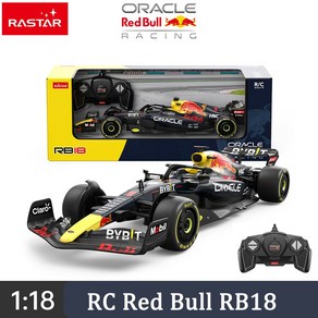 RC카 무선조종자동차 RASTAR 2022 F1 레드불 RB18 레이싱 RC 모델 Max Vestappen 118 24G Remove Contols 성인용 DIY 라벨, 3.2022 F1 MCL36 No.4