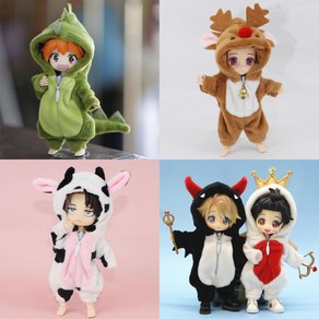 오비츠 Ob11 구체관절 인형 옷 소품 액세서리 BJD obitsu 귀여운 괴물 11 동물 1/12 gsc molly 공룡, 06=Blueshak, 1개