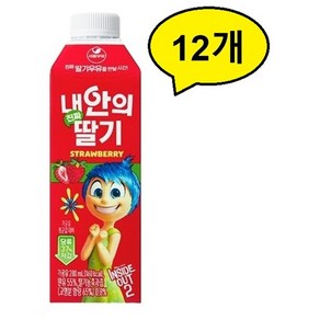 서울우유 내안의 진짜 딸기, 12개, 280ml