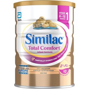 시밀락 Similac 토탈 컴포트 유아용 조제분유 수입 소화가 쉬운 조제분유 분말 비 GMO 820g, 1개