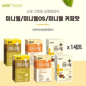 메디푸드 고단백 미니웰 3종 고구마맛 2개+바나나맛 2개+커피맛 2개, 1세트, 900ml