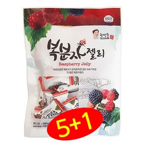 국산 복분자젤리 (5+1 이벤트) 280g 제리 HACCP, 6개