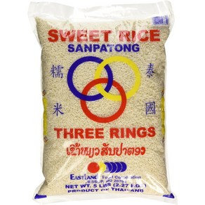 5 Pound (Pack of 1) Thai Sticky Rice (Sweet Rice) 5 Lbs, 1개, 2.27kg