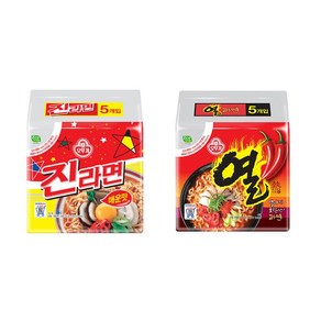 오뚜기 멀티팩 진라면 매운맛 1팩+열라면 1팩 총10봉, 1개