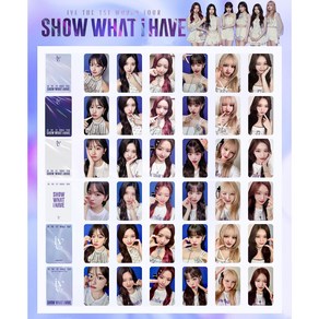 신상모음 2024 월드 투어 아이브 포카 집합 IVE SHOW WHAT I HAVE포토카드 앨범 굿즈, A