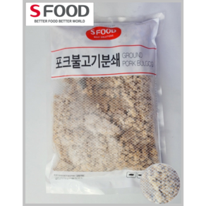 [SFOOD] 돼지고기 63% 에쓰푸드 포크불고기분쇄 1kg 1EA(냉동)(각종토핑)_치즈왕자, 1개