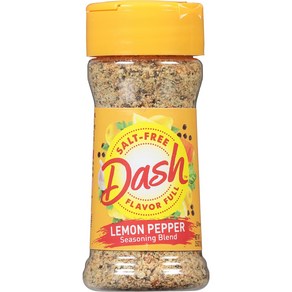 Dash Salt-Fee Seasoning Blend Lemon Peppe 2.5 Ounce Dash 무염 시즈닝 블렌드 레몬 페퍼 2.5온스, 70g, 1개