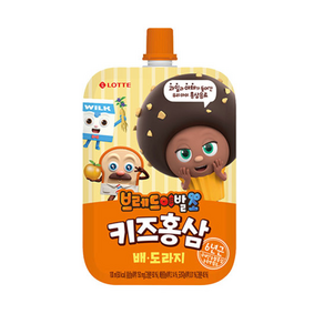 롯데칠성음료 브레드이발소 키즈홍삼 배도라지 100ml 유아음료