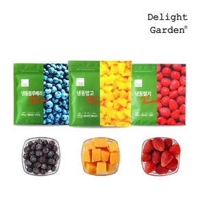 딜라잇가든 냉동 망고300g+블루베리300g+딸기300g, 1세트