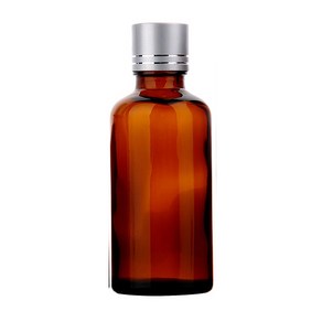 [묶음 1-10] 유리병 알루미늄캡/금속스킨캡 5-100ml 허브스프레이공병, 50ml, 1개, 갈색병 금속스킨 실버캡