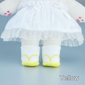 인형 신발 봉제 미니 샌들 패턴 양말 부츠 의류 액세서리 1/12 DIY 선물 장난감 20cm, [04] Yellow, 04 Yellow