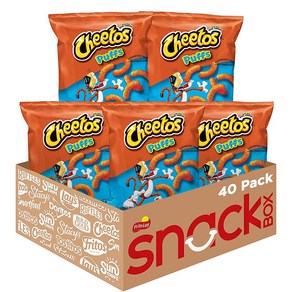 [미국직배송]치토스 퍼프 치즈맛 40개입x24.8g Cheetos Puffs Cheese Flavoed Snacks, 1개, 24.8g