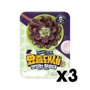 요즘돼세 맛있는찰순대 간편술안주 273g x 3개, 1개, 819g