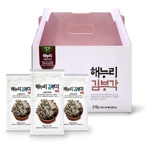 [남원김부각] 해누리 전통 찹쌀 김부각 3봉 선물세트/ 주전부리 간식, 전통맛 3봉, 70g, 70g