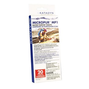 Katadyn Micropur MP1 Purification Tablets (20 Tablets) Katadyn Micropur MP1 정제 정제 (20정)