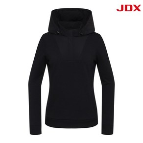 [JDX] 여성 패딩 패치 반집업 후드(X2TLU8460BK)