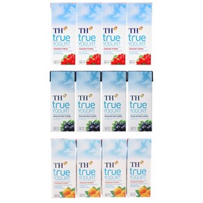 TH TRUE YOGURT 3종세트/베트남 요구르트 (딸기/블루베리/오렌지), 24개, 180ml