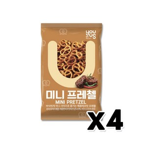 미니프레첼 매콤비프 봉지스낵 65g x 4개