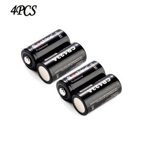 Soshine 일회용 배터리 셀 3.0V CR123A 1 차 리튬 1600mAh RCR123A 로트당 4 개, 한개옵션1, 01 4PCS