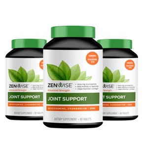 Zenwise Health 젠와이즈 조인트 서포트 글루코사민 콘드로이친 1200 MSM 180정 3팩, 3개