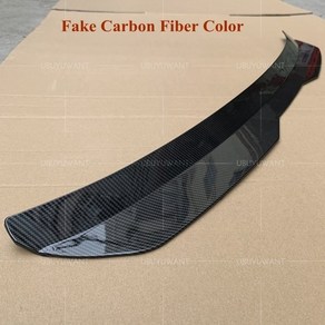 자동차 부품 fo vw mk5 gti 해치백 스포일러 abs 플라스틱 gloosy black ca tail wing 장식 후면 지붕 립 스포일러, 가짜 탄소 섬유