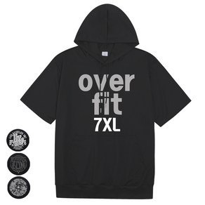 스타하우스 HBW 오버핏 반팔후드티 빅사이즈 7XL 4XL 5XL 루즈핏 특대 남자 여름 운동복 HOOD 오버사이즈 트레이닝 카라넥