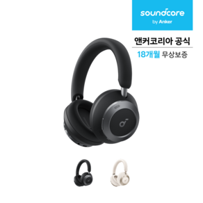앤커 사운드코어 스페이스원 프로 노이즈캔슬링 무선헤드폰, 미드나이트블랙, A3062