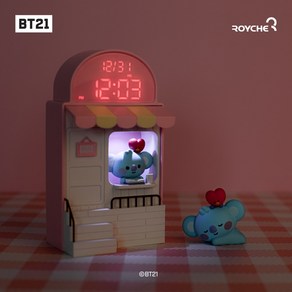 BT21 리틀버디 카페 모형 LED 시계 알제이 RJ