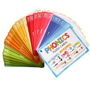 파닉스 플래시 카드 파닉 스테이지 읽기 배우기 유치원 초등학교, 1개, 1.Phonics 65 Cads