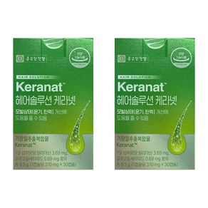 헬시플레닛 종근당건강 헤어솔루션 케라넷 310mg 0캡슐, 2개, 310g