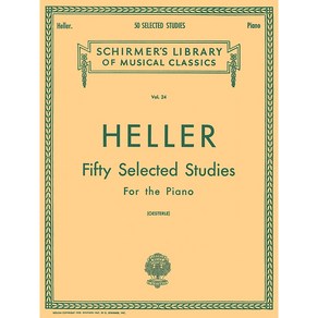 Helle - 50 Selected Studies (fom op. 45 46 47) 헬러 - 50개의 피아노 연습곡 선곡집 [50252140] Schime 셔머